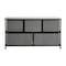 Flash Furniture Black/Gray 5 Drawer Storage Chest Organizer WX-5L206-X-BK-GR-GG - alternate 8